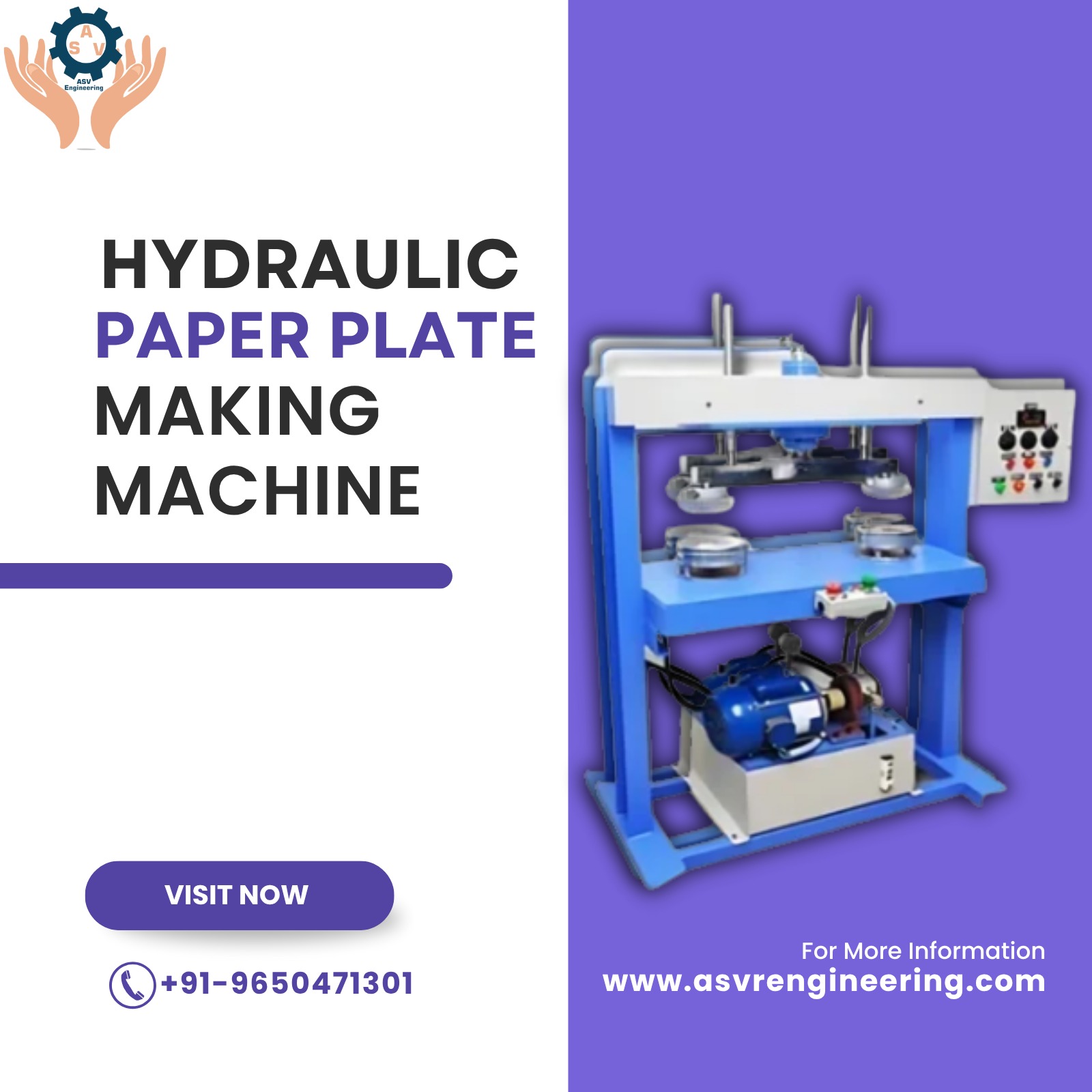 Electric Paper Plate Machine for Fast & Hassle-Free Production – ASVR Engineering
